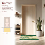 Ultra Soft Area Rug, Non Slip, Stain Resistant, Washable Area Rugs for Living Room, Bedroom, Fresh Modern Organic Shapes(Beige)
