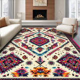 Ultra Soft Area Rug, Non Slip, Stain Resistant, Washable Area Rugs for Living Room, Bedroom, Vibrant Patterned Bedroom Carpet for Modern Homes(Beige)