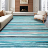 Eclectic Aqua Striped Motif(Blue)