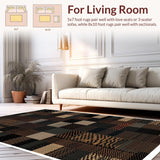 Ultra Soft Area Rug, Non Slip, Stain Resistant, Washable Area Rugs for Living Room, Bedroom, Multi-Color Cheetah Print Living Room Accent Rug(Yellow)