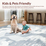 Contemporary Fuzzy Layered Stripes(Gray)