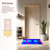 Elegant Colorful Swirl Motif(Blue)