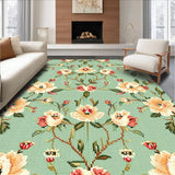 Ultra Soft Area Rug, Non Slip, Stain Resistant, Washable Area Rugs for Living Room, Bedroom, Non-Slip Sage Green Office Accent Rug(Beige)