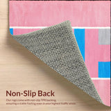 Ultra Soft Area Rug, Non Slip, Stain Resistant, Washable Area Rugs for Living Room, Bedroom, Charming Interactive Game Design(Pink)