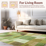 Ultra Soft Area Rug, Non Slip, Stain Resistant, Washable Area Rugs for Living Room, Bedroom, Subtle Octopus Print Rug(Green)