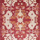 Ultra Soft Area Rug, Non Slip, Stain Resistant, Washable Area Rugs for Living Room, Bedroom, Rustic Puce Red Artful Flourish(Red)