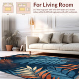 Coastal Tropical Leaf Arrangement(Blue)