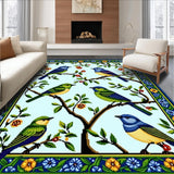 Lively Ornate Bird and Branch Ensemble(Blue)