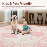 Chic White Pink Beige with Bethlehem Inspired Patterning(Pink)