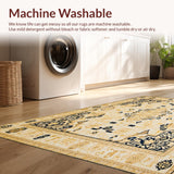 Ultra Soft Area Rug, Non Slip, Stain Resistant, Washable Area Rugs for Living Room, Bedroom, Durable Woven Indoor/(Beige)