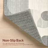 Ultra Soft Area Rug, Non Slip, Stain Resistant, Washable Area Rugs for Living Room, Bedroom, Luxurious Soft Animal Motif(Gray)