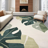Ultra Soft Area Rug, Non Slip, Stain Resistant, Washable Area Rugs for Living Room, Bedroom, Elegant Nature-Inspired Motif(Gray)