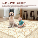 Artisan Crafted Area with Transitional Geometric Design(Beige)