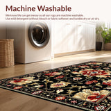 Traditional Handcrafted Flower Motif(Black)