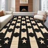 Elegant Rustic Star Border Accent(Black)