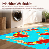 Bright Cartoon Oceanic Scene(Blue)