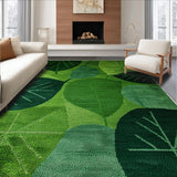 Vibrant Floral Leaf Motif Style(Green)