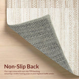 Elegant Off White Curved Design(Beige)