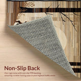 Ultra Soft Area Rug, Non Slip, Stain Resistant, Washable Area Rugs for Living Room, Bedroom, Stylish Nature-Inspired Aesthetic(Beige)