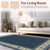 Elegant Beige Diamond Motif(Blue)
