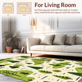 Ultra Soft Area Rug, Non Slip, Stain Resistant, Washable Area Rugs for Living Room, Bedroom, Cute Cartoon Animal Motif Rug(Green)