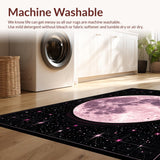 Ultra Soft Area Rug, Non Slip, Stain Resistant, Washable Area Rugs for Living Room, Bedroom, Charming Earthy Botanical Influences(Purple)