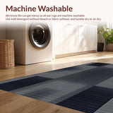 Ultra Soft Area Rug, Non Slip, Stain Resistant, Washable Area Rugs for Living Room, Bedroom, Vibrant Urban Abstract Arrangement(Gray)