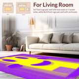 Creative Psychedelic Patterned Decor(Yellow)