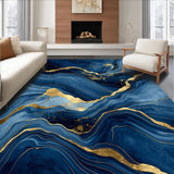 Elegant Abstract Wavy Design(Blue)
