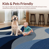 Artful Dynamic Swirl Composition(Blue)