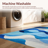 Refined Fluid Brushstroke Arrangement(Blue)
