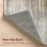Elegant Low Pile Textured Motif(Gray)
