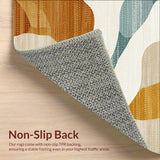 Beige & Camel River Flow Modern Abstract Accent(Beige)