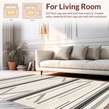 Cosy Beige and Black Symmetry(Beige)