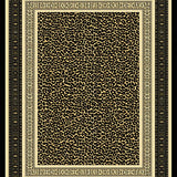 Ultra Soft Area Rug, Non Slip, Stain Resistant, Washable Area Rugs for Living Room, Bedroom, Exotic Animal Motif Decor(Black)