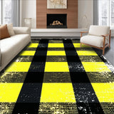 Ultra Soft Area Rug, Non Slip, Stain Resistant, Washable Area Rugs for Living Room, Bedroom, Cozy Monochrome Country Aesthetic(Yellow)