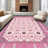 Ultra Soft Area Rug, Non Slip, Stain Resistant, Washable Area Rugs for Living Room, Bedroom, Vibrant Pastel Arch Motif(Beige)