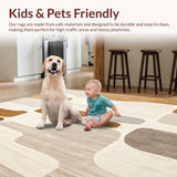 Modern Beige Stylish Accent Floor Mat for Any Space(Beige)