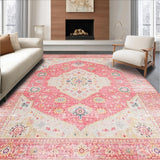 Elegant Low Pile Botanical Design(Pink)