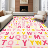 Vibrant Circular Alphabet Arrangement(Pink)