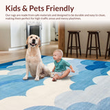 Cozy Modern Abstract Cloudscape(Blue)