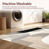Contemporary Cream and Black Motif(Beige)