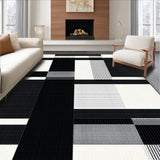 Artistic Abstract Black and White(Black)