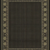 Ultra Soft Area Rug, Non Slip, Stain Resistant, Washable Area Rugs for Living Room, Bedroom, Sophisticated Muted Color Palette(Black)