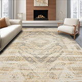 Transitional Abstract Vintage Elements(Beige)