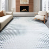 Ultra Soft Area Rug, Non Slip, Stain Resistant, Washable Area Rugs for Living Room, Bedroom, Rustic Fluffy Geometric Touch(Gray)