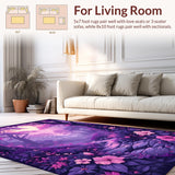 Whimsical Butterfly Garden Scene(Purple)