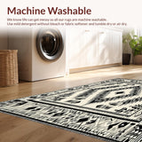 Ethnic Inspired Handwoven Area With Distinctive Geometric(Black)