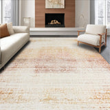 Ultra Soft Area Rug, Non Slip, Stain Resistant, Washable Area Rugs for Living Room, Bedroom, Modern Boho Rug:  Tan & Peach Tones(Beige)