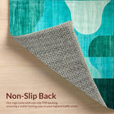 Contemporary Swirling Geometric Motif(Blue)